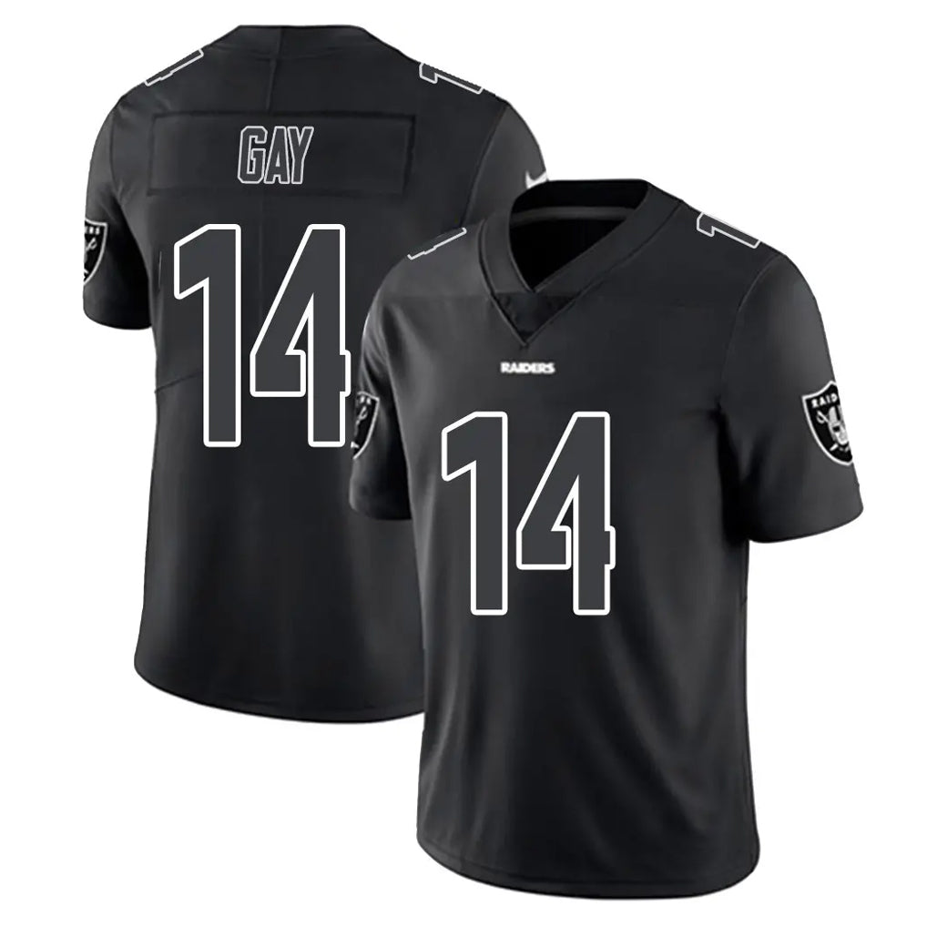 LV.Raiders #14 Matt Gay Player Black Limited Black Impact Home Game Ldoa Stitched Jerseys