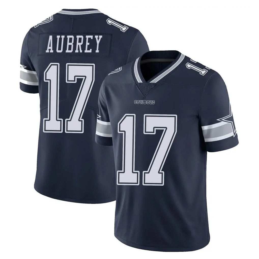 D.Cowboys #17 Brandon Aubrey Player Navy Vapor Untouchable Limited Home Game Ldoa Stitched Jerseys