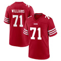 SF.49ers #71 Trent Williams Player Red Game Home Ldoa Stitched Jerseys