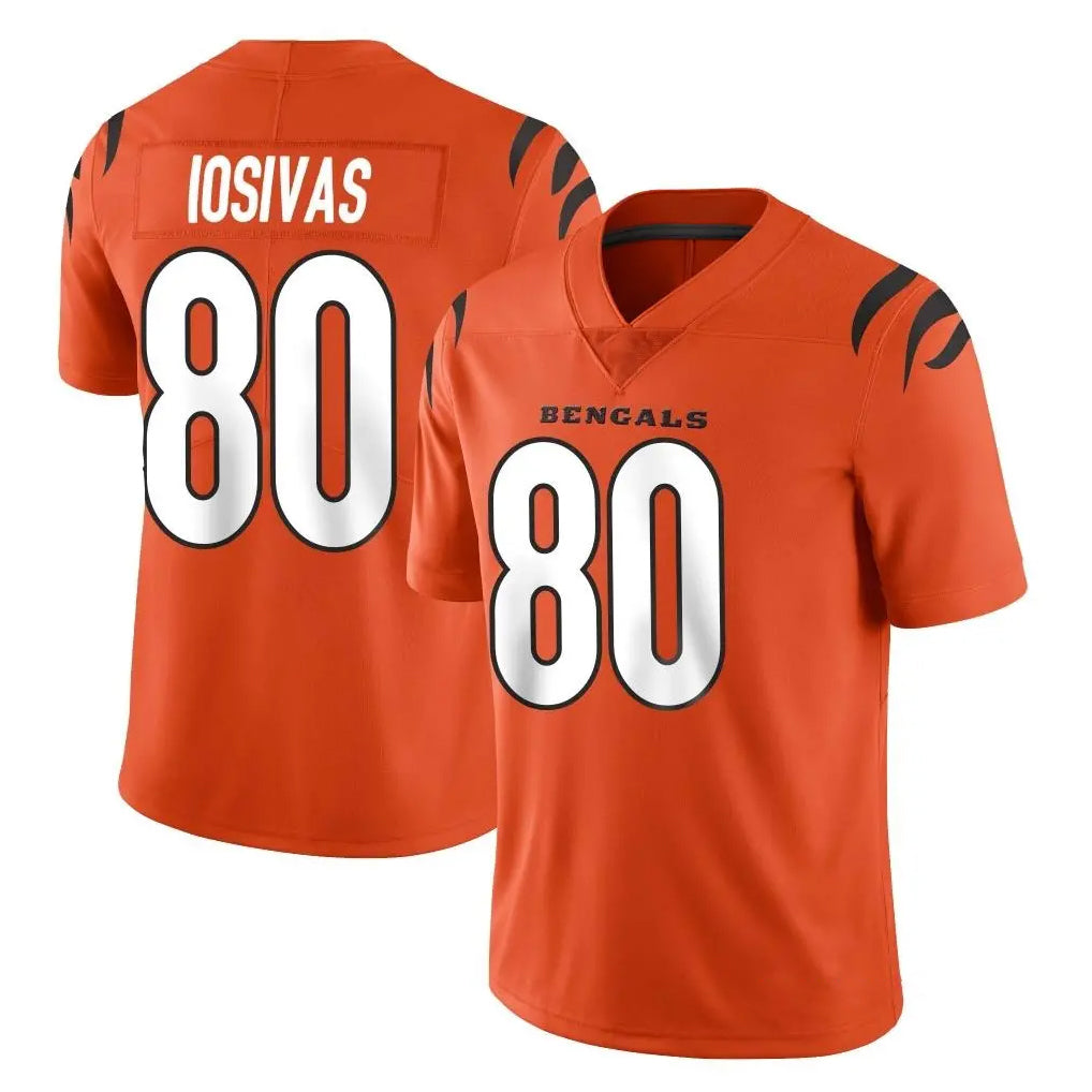 C.Bengals #80 Andrei Iosivas Player Orange Vapor Untouchable Limited Home Game Ldoa Stitched Jerseys