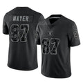 LV.Raiders #87 Michael Mayer Player Black Reflective Limited Game Ldoa Stitched Jerseys