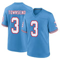 T.Titans #3 Tommy Townsend Player Light Blue Oilers Throwback Home Game Ldoa Stitched Jerseys