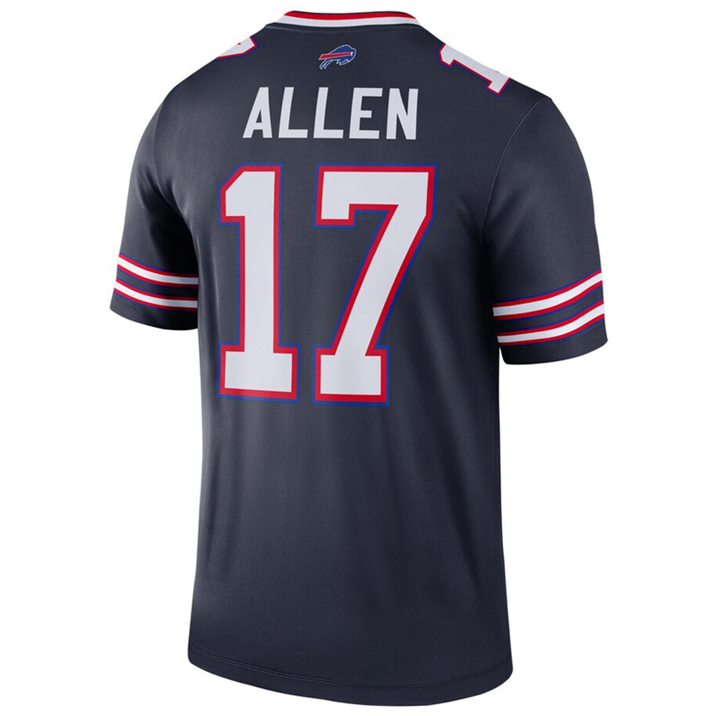 B.Bills #17 Josh Allen Player Navy Inverted  Legend Game Ldoa Stitched Jerseys