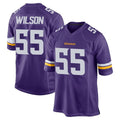 M.Vikings #55 Eric Wilson Player Purple Home Game Ldoa Stitched Jerseys