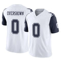D.Cowboys #0 DeMarvion Overshown Player White-Navy Limited Vapor F.U.S.E. Home Game Ldoa Stitched Jerseys