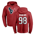 H.Texans #98 Sheldon Rankins Player Red Pro Line Pullover Hoodie Limited Game Ldoa Stitched Jerseys
