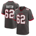 TB.Buccaneers #62 Graham Barton Player Pewter Alternate Home Game Ldoa Stitched Jerseys