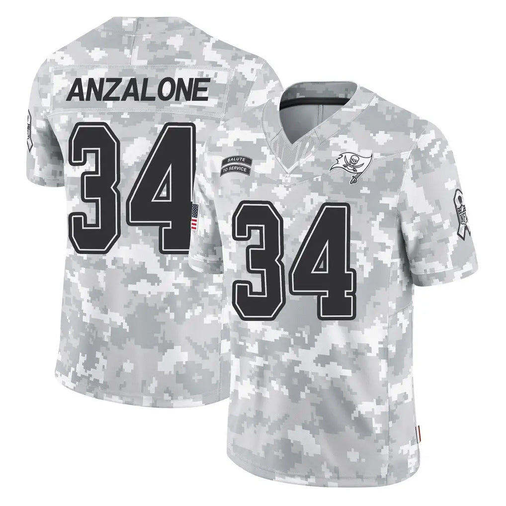 TB.Buccaneers #34 Alex Anzalone Player Arctic Camo Limited Salute To Service Home Game Ldoa Stitched Jerseys