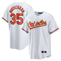 B.Orioles #35 Adley Rutschman Player White Home Game Ldoa Stitched Jerseys