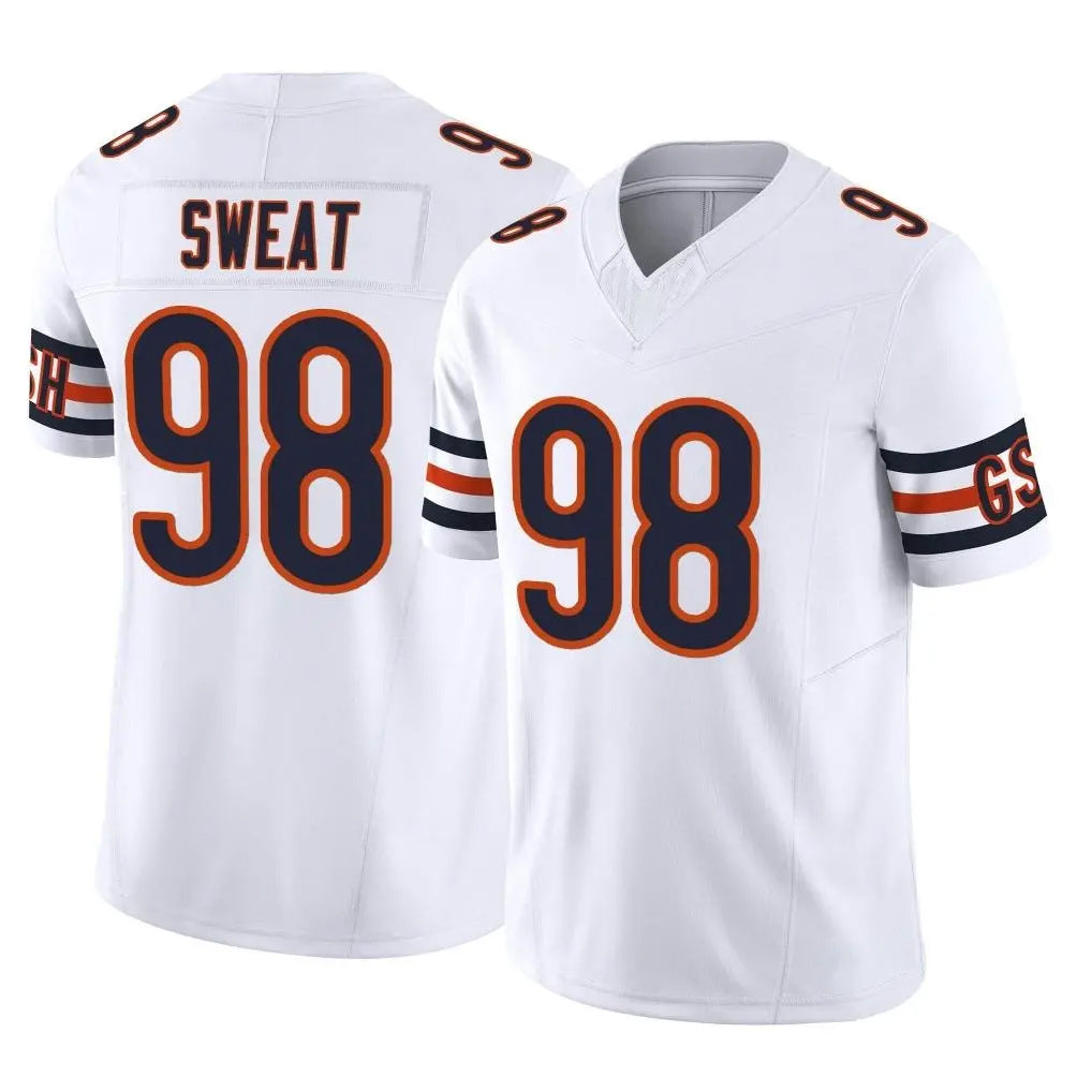 C.Bears #98 Montez Sweat Player White Vapor F.U.S.E. Limited Home Game Ldoa Stitched Jerseys