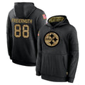 P.Steelers #88 Pat Freiermuth Player Black Salute to Service Hoodies Limited Game Ldoa Stitched Jerseys