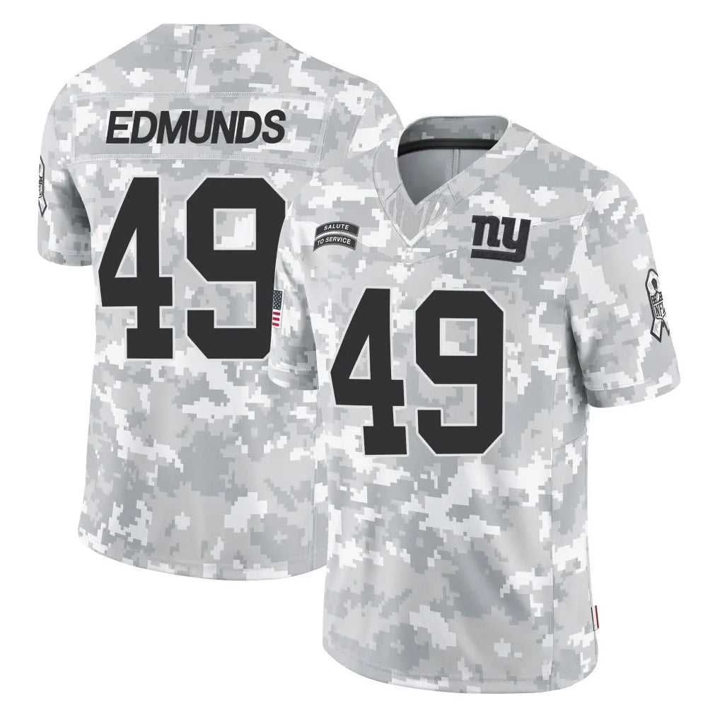 NY.Giants #49 Tremaine Edmunds Player Arctic Camo Salute To Service Limited Game Ldoa Stitched Jerseys