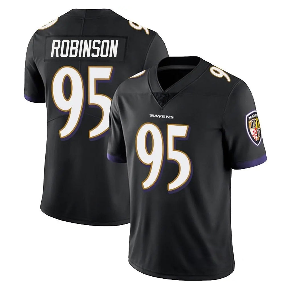 B.Ravens #95 Tavius Robinson Player Black Vapor Untouchable Limited Home Game Ldoa Stitched Jerseys