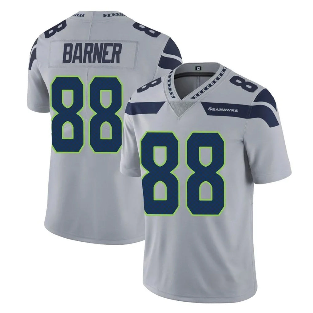 S.Seahawks #88 AJ Barner Player Gray Limited Vapor Untouchable Home Game Ldoa Stitched Jerseys