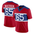 NY.Giants #65 Francis Mauigoa Player Red Century Vapor F.U.S.E. Home Game Ldoa Stitched Jerseys