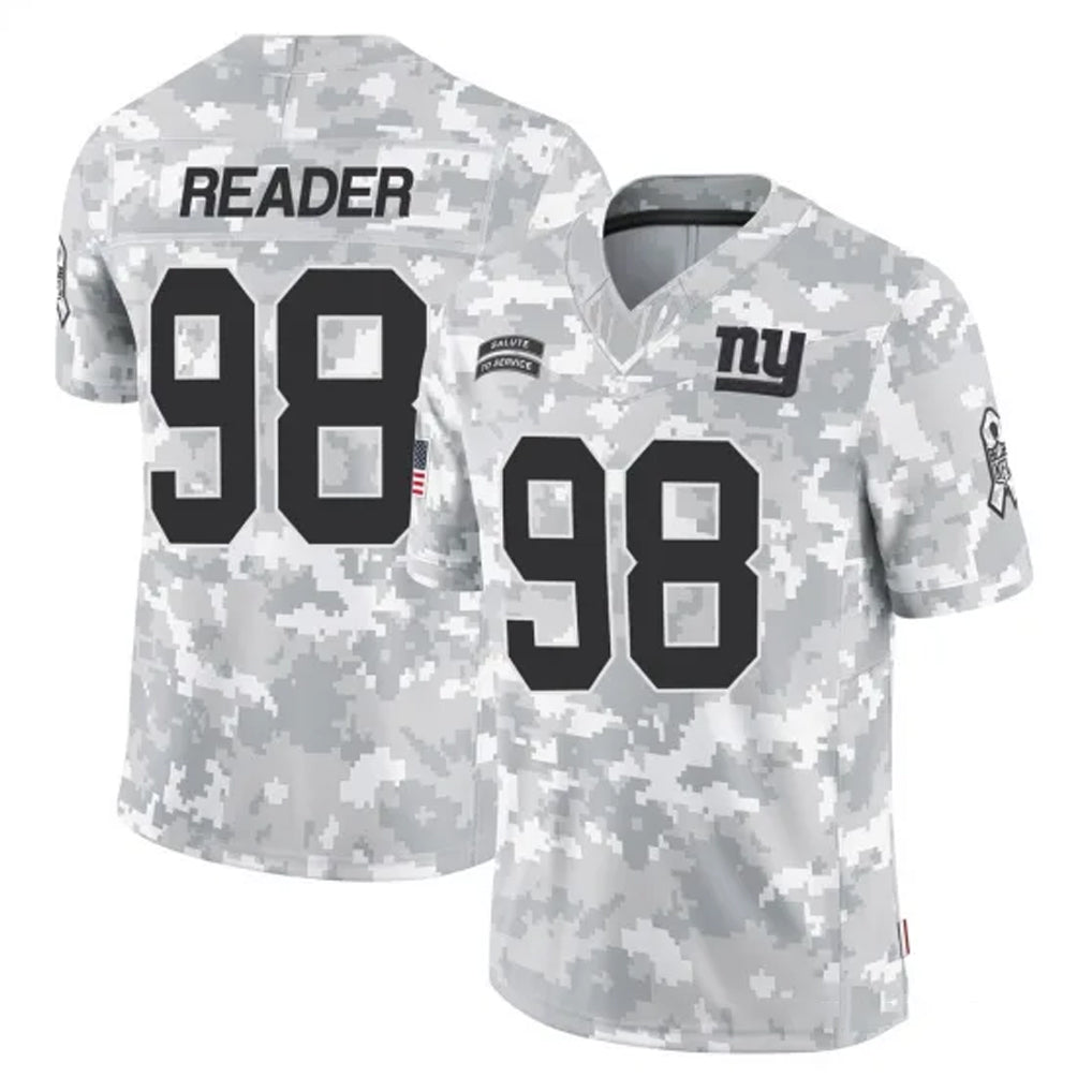 NY.Giants #98 DJ Reader Player Arctic Camo Salute To Service Limited Game Ldoa Stitched Jerseys