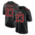 SF.49ers #23 Christian McCaffrey Player Black Fashion Home Game Ldoa Stitched Jerseys