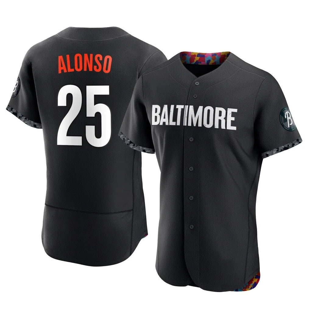 B.Orioles #25 Pete Alonso Player Black City Connect Limited Elite Home Game Ldoa Stitched Jerseys