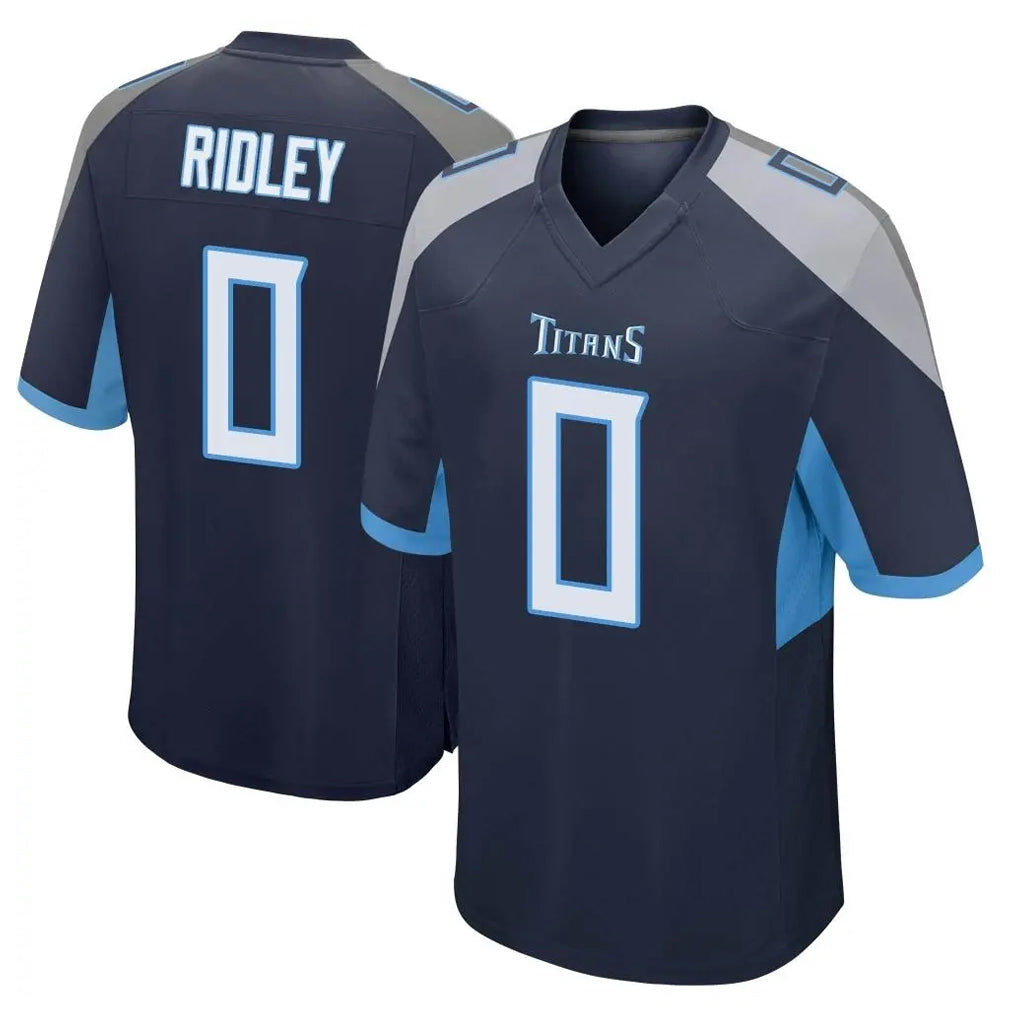 T.Titans #0 Calvin Ridley Player Navy Home Game Ldoa Stitched Jerseys
