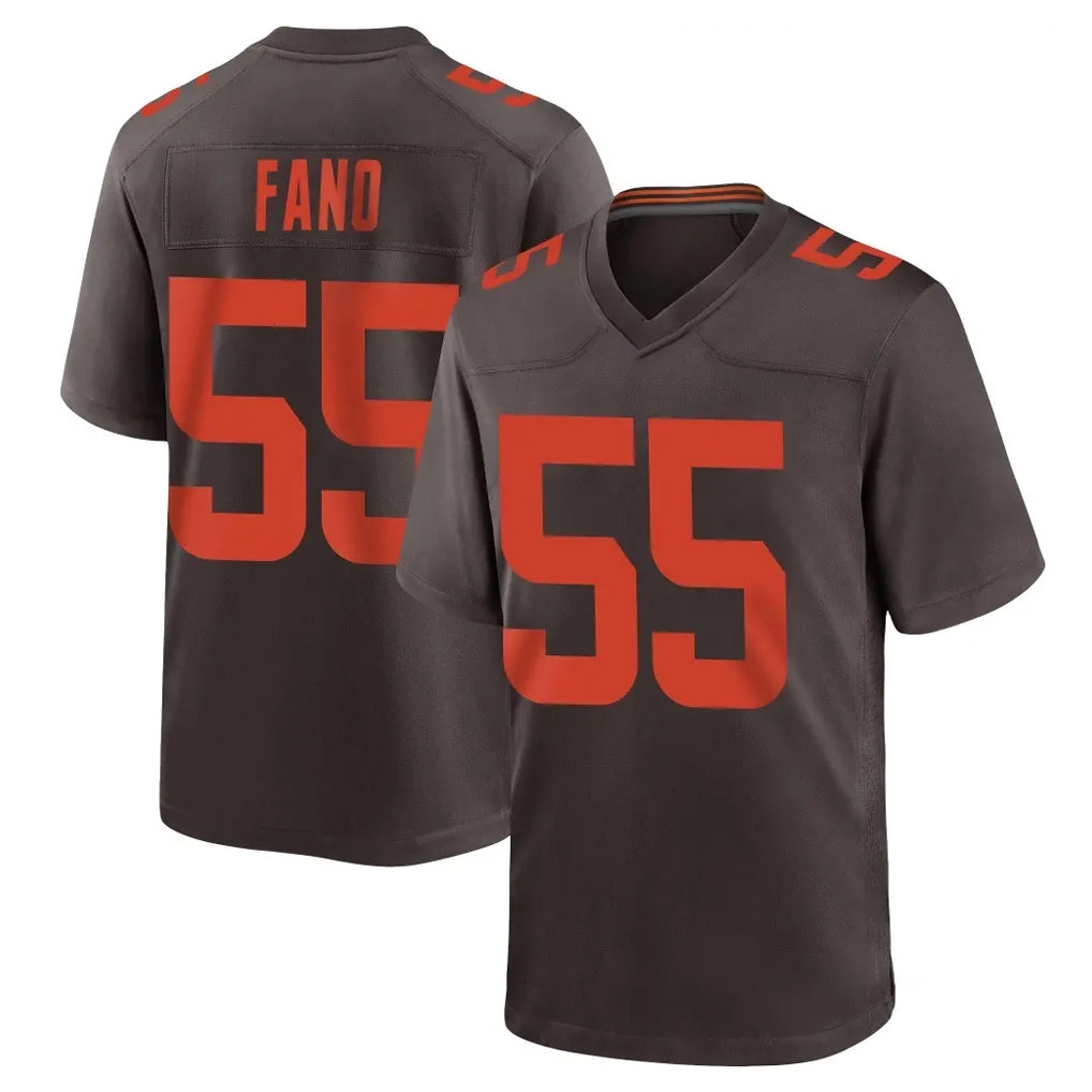 C.Browns #55 Spencer Fano Player Brown Alternate Home Game Ldoa Stitched Jerseys