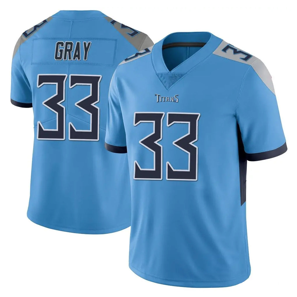 T.Titans #33 Cedric Gray Player Light Blue Limited Vapor Untouchable Home Game Ldoa Stitched Jerseys