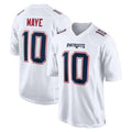 NE.Patriots #10 Drake Maye Player White Fashion Limited Home Game Ldoa Stitched Jerseys