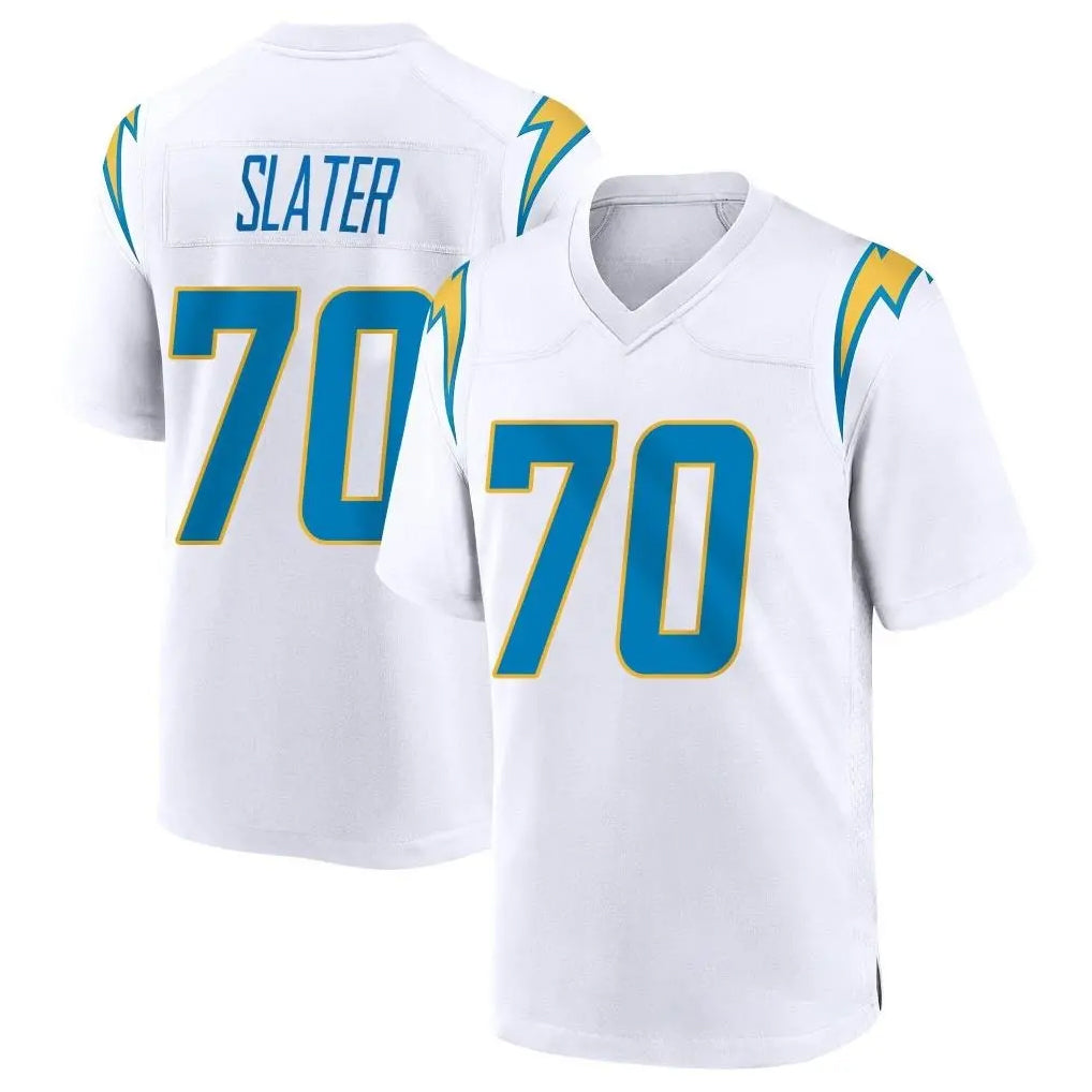 LA.Chargers #70 Rashawn Slater Player White Home Game Ldoa Stitched Jerseys