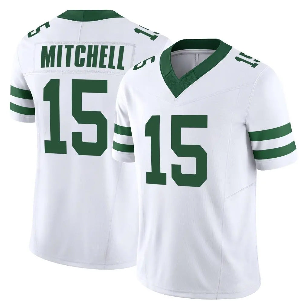 NY.Jets #15 Adonai Mitchell Player White Legacy Limited Vapor F.U.S.E. Home Game Ldoa Stitched Jerseys