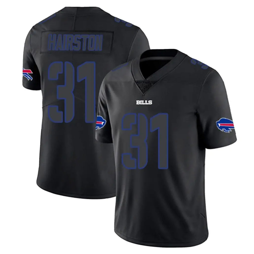 B.Bills #31 Maxwell Hairston Player Black Impact Limited Home Game Ldoa Stitched Jerseys