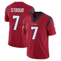 H.Texans #7 CJ Stroud Player Red Limited Vapor Untouchable Home Game Ldoa Stitched Jerseys
