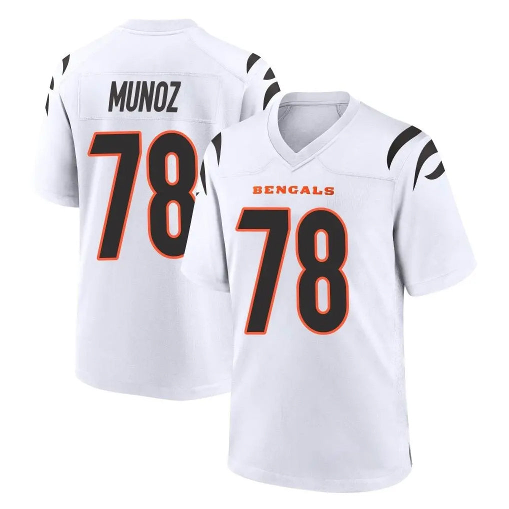 C.Bengals #78 Anthony Munoz Player White Home Game Ldoa Stitched Jerseys