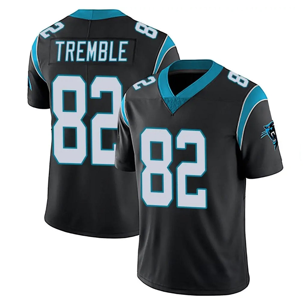 C.Panthers #82 Tommy Tremble Player Black Vapor Untouchable Limited Game Ldoa Stitched Jerseys