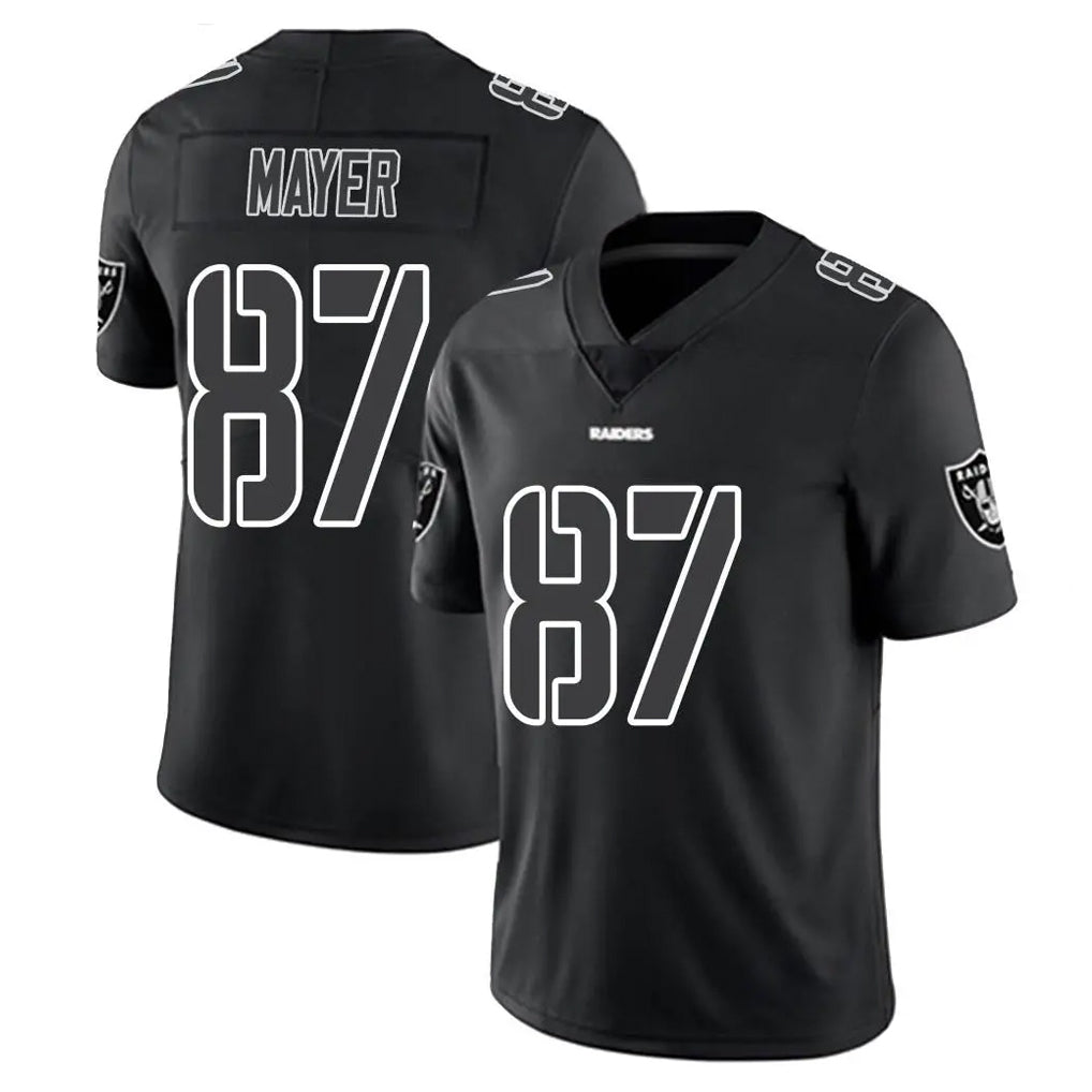 LV.Raiders #87 Michael Mayer Player Black Limited Black Impact Home Game Ldoa Stitched Jerseys