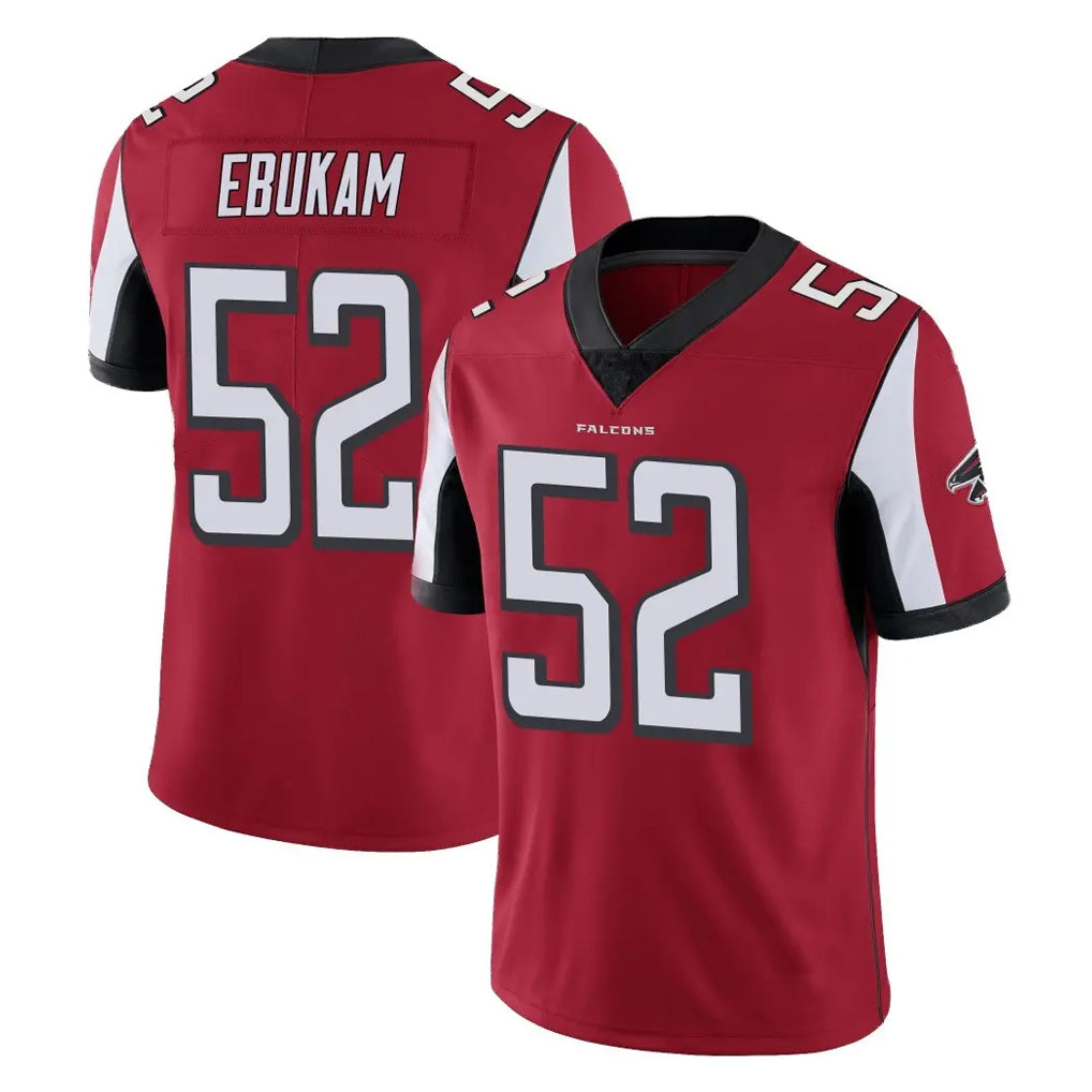 A.Falcons #52 Samson Ebukam Player Red Color Vapor Untouchable Limited Home Game Ldoa Stitched Jerseys