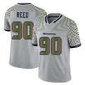 S.Seahawks #90 Jarran Reed Player Grey Limited 2025 Rivalries Collection Home Game Ldoa Stitched Jerseys
