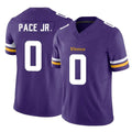 M.Vikings #0 Ivan Pace Jr. Player Purple Limited Vapor F.U.S.E. Home Game Ldoa Stitched Jerseys