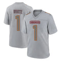 W.Commanders #1 Rachaad White Player Gray Atmosphere Fashion Home Game Ldoa Stitched Jerseys