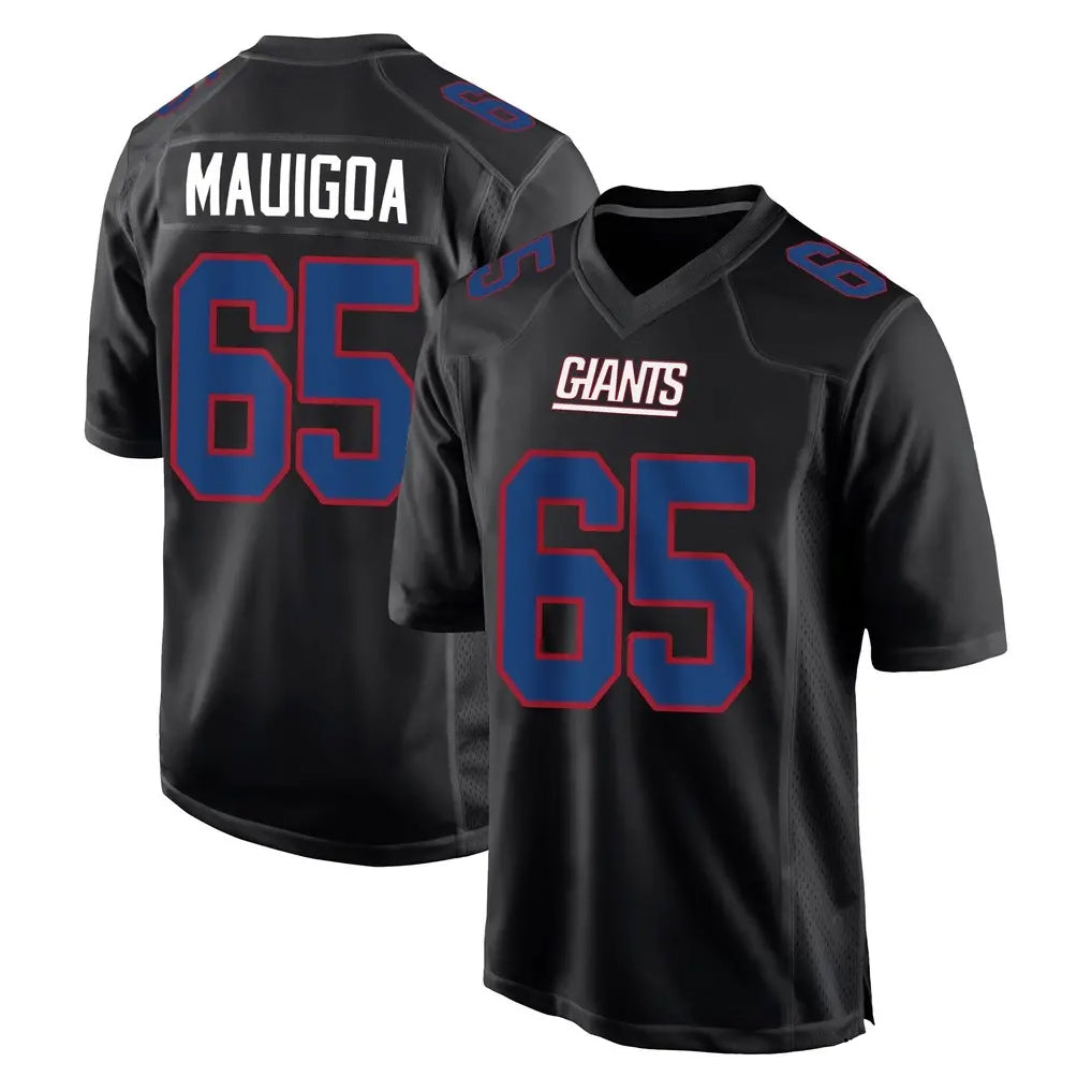 NY.Giants #65 Francis Mauigoa Player Carbon Fashion Limited Home Game Ldoa Stitched Jerseys