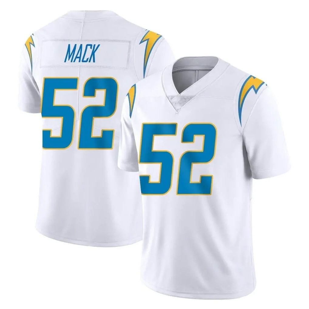LA.Chargers #52 Khalil Mack Player White Limited Vapor Untouchable Home Game Ldoa Stitched Jerseys