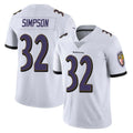 B.Ravens #32 Trenton Simpson Player White Vapor F.U.S.E. Limited Ldoa Stitched Jerseys