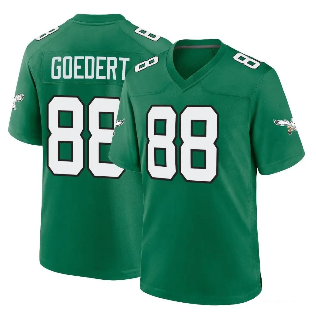 P.Eagles #88 Dallas Goedert Player Green Kelly Alternate Home Game Ldoa Stitched Jerseys