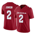 A.Cardinals #2 Will Johnson Player Cardinal Vapor F.U.S.E. Limited Home Game Ldoa Stitched Jerseys