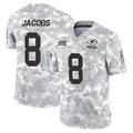GB.Packers #8 Josh Jacobs Player Arctic Camo Salute To Service Limited Ldoa Stitched Jerseys
