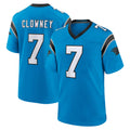 C.Panthers #7 Tre'von Moehrig Player Blue Home Game Ldoa Stitched Jerseys