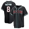 A.Diamondbacks #8 James McCann Player Black Home Game Ldoa Stitched Jerseys