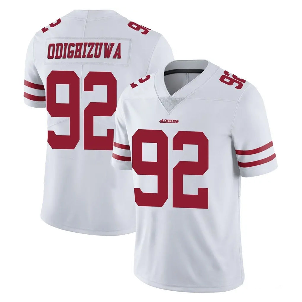 SF.49ers #92 Osa Odighizuwa Player White Limited Vapor Untouchable Home Game Ldoa Stitched Jerseys