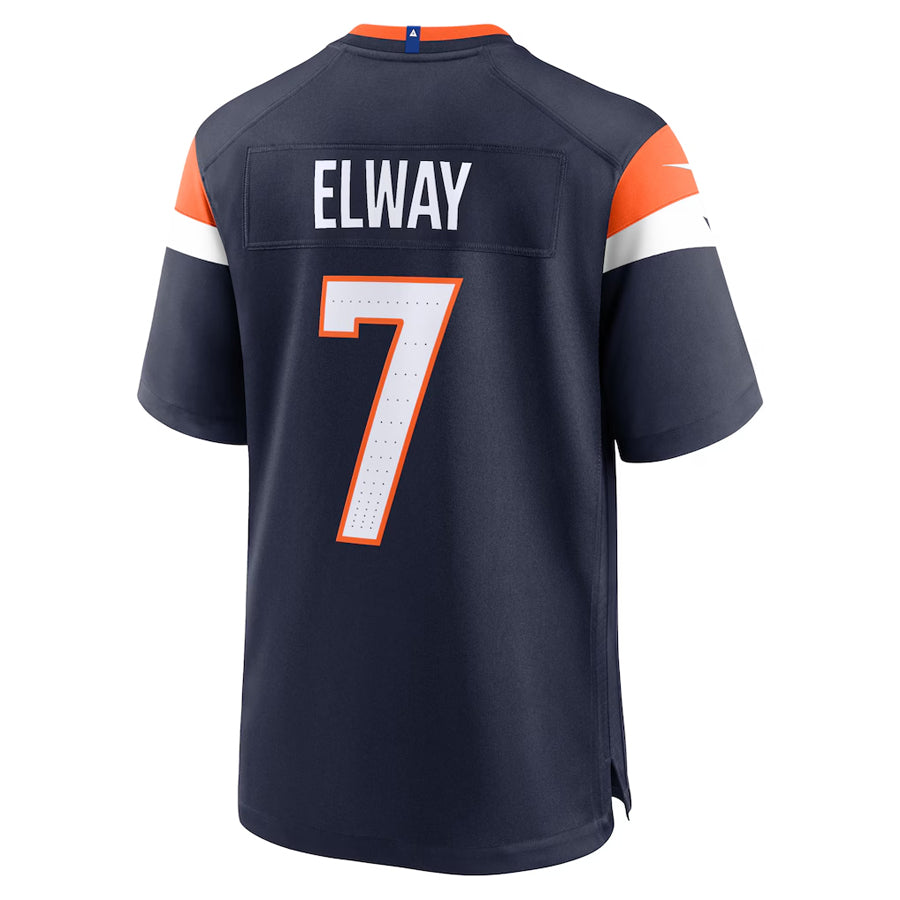 D.Broncos #7 John Elway Player Navy Home Game Ldoa Stitched Jerseys