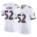 B.Ravens #52 Ray Lewis Player White Vapor F.U.S.E. Limited Game Home Ldoa Stitched Jerseys
