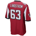 A.Falcons #63 Chris Lindstrom Player Red Replica Game Ldoa Stitched Jerseys