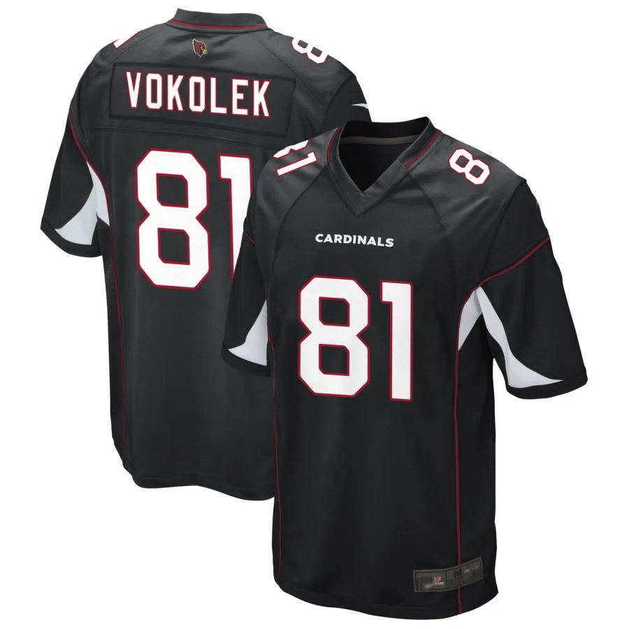 A.Cardinals #81 Travis Vokolek Player Black Game Ldoa Stitched Jerseys